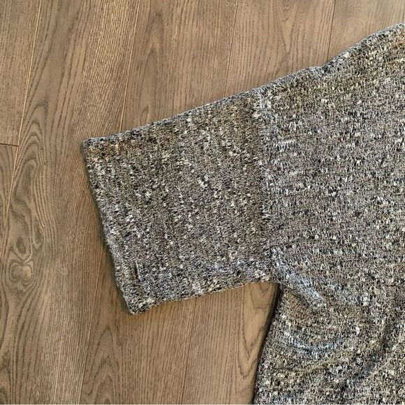 MOA MOA Fringed open Cardigan Women’s Kimono XL Gray White Black. - Picture 6 of 13